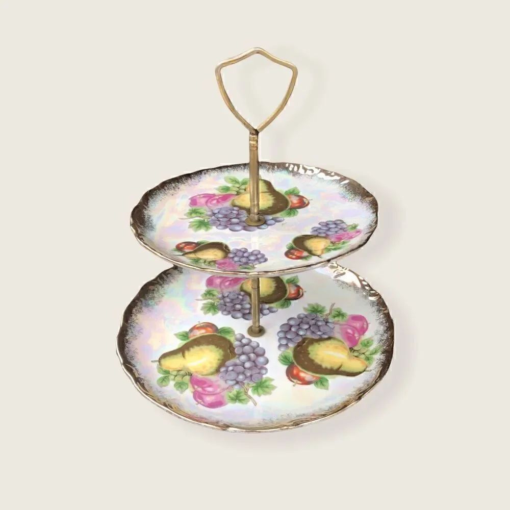 VINTAGE Tea Tier/ Dessert, Cheese Tray/ Jewelry Holder